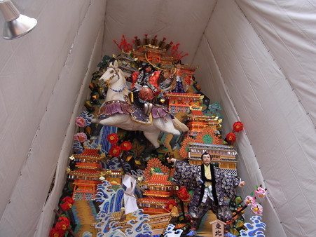 09 博多祇園山笠 飾り山 博多リバレイン 2012年 東北乃雄独眼竜(とうほくのゆうどくがんりゅう)写真画像3
