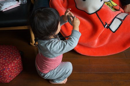 2011.11.10　居間　姫とカメラ
