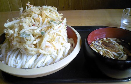 さくら屋の『かき揚げざるうどん』