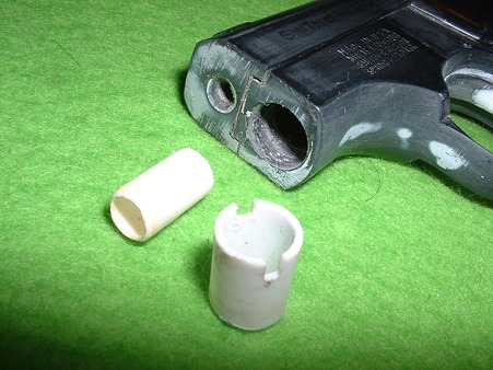 虎ビス屋 実銃型取り「S&W M61 エスコート」銃口周りの部品構成 Doburoku-TAO